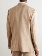 Zegna - Wool and Linen-Blend Suit Jacket - Neutrals