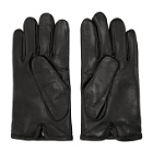 Neil Barrett Black Leather Pierced Gloves