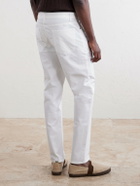 Onia - Straight-Leg Cotton-Blend Trousers - Neutrals