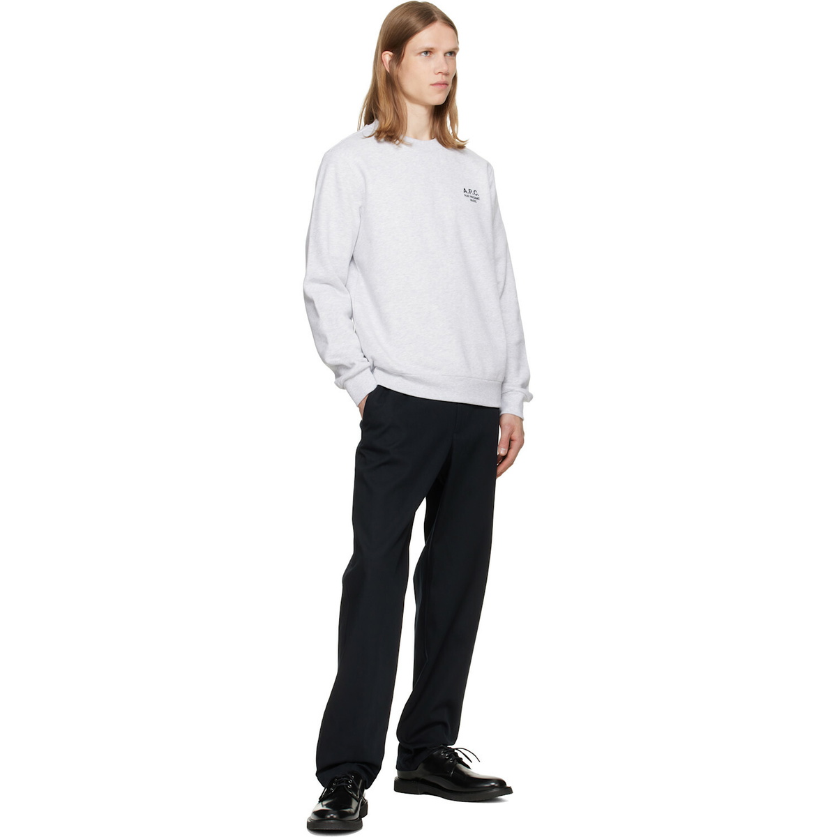 A.P.C. Gray Standard 'Rue Madame' Sweatshirt