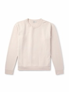 SAINT LAURENT - Logo-Embroidered Cotton-Jersey Sweatshirt - Pink
