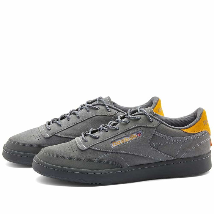 Photo: Reebok Men's Club C 85 Sneakers in Grey/Lilac Glow