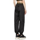 Versace Underwear Black Nylon Greek Key Lounge Pants