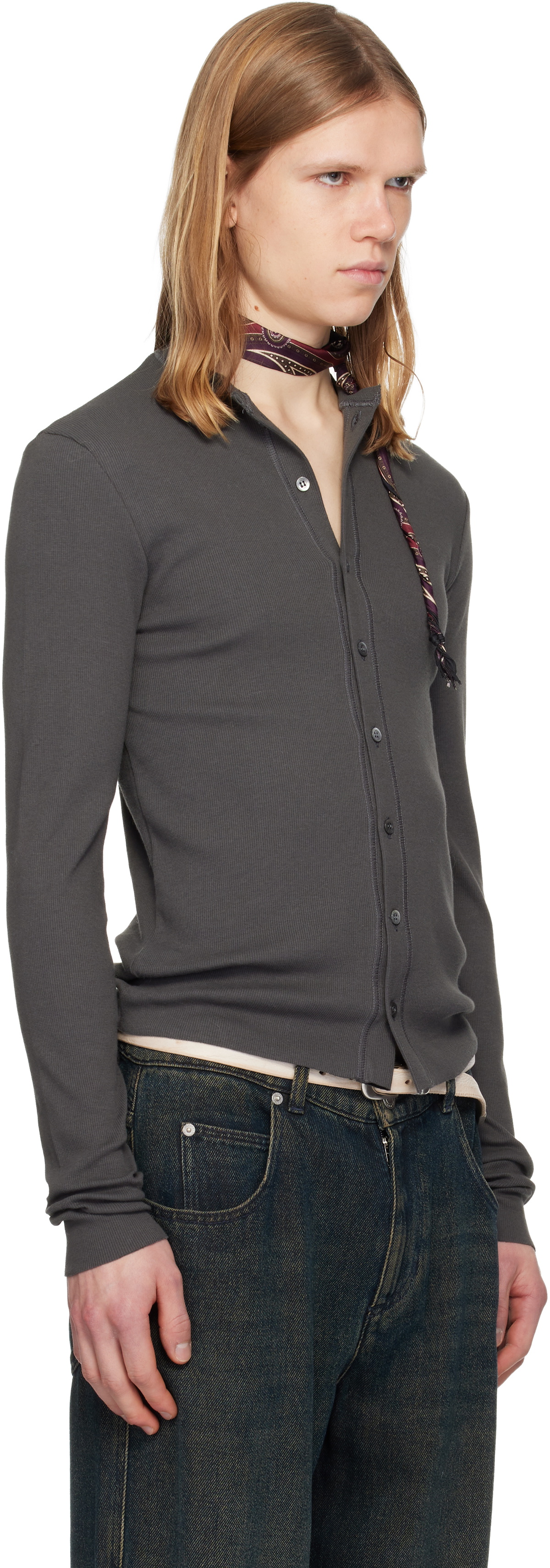 Magliano Gray 'Nudo' Serafino Cardigan