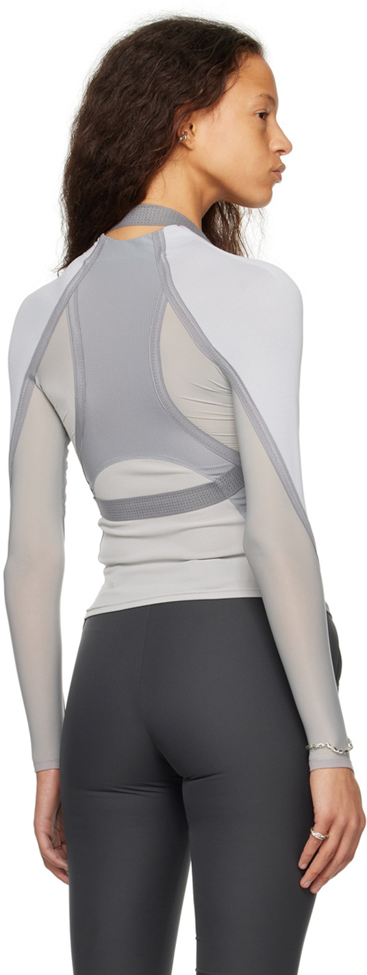 HYEIN SEO SSENSE Exclusive Gray Track Jacket Hyein Seo