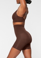 Skims Seamless Sculpt Mid-thigh Shorts Brown