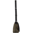 Loewe Navy and Taupe Small Military Messenger Bag