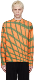 Bianca Saunders Orange & Green Tarone Long Sleeve T-Shirt