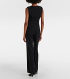 Staud Jagger draped jersey jumpsuit