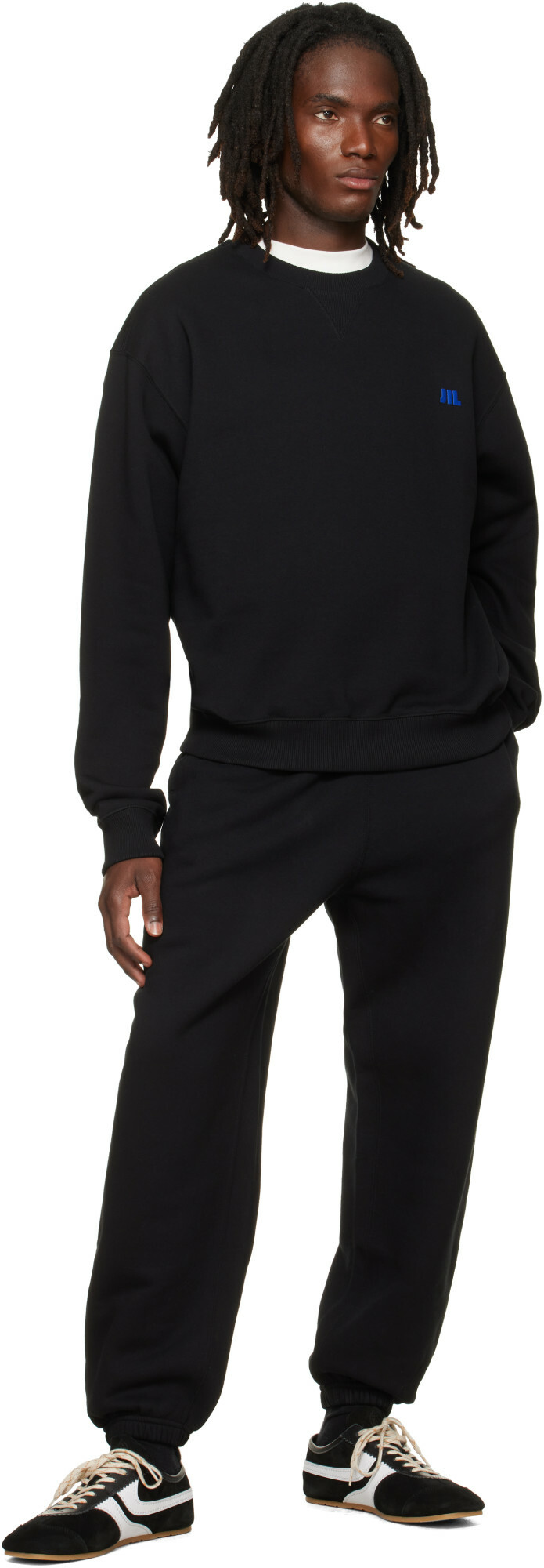 Jil Sander Black Cotton Crew-Neck Sweatshirt
