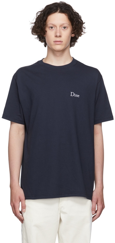 Photo: Dime Navy Cotton T-Shirt