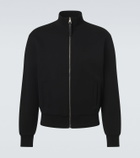 Givenchy Herringbone cotton-blend zip-up sweater