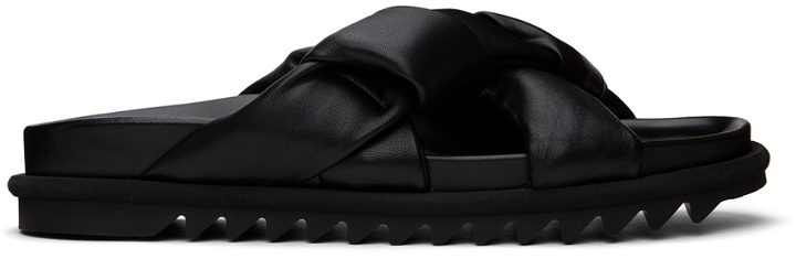 Photo: Dries Van Noten Black Padded Sandals