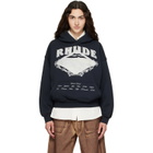 Rhude Black Dakar Convoy Hoodie
