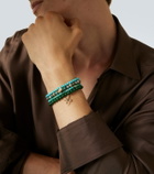 Sydney Evan Set of 4 14kt gold beaded bracelets with gemstones