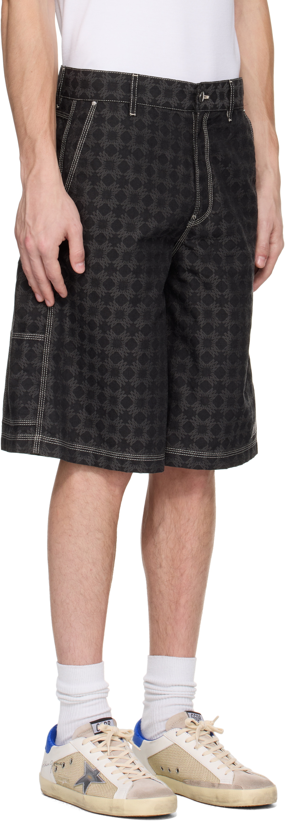 AMIRI Black MA Quad Work Shorts