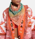 Alanui - Bandana printed cotton chiffon scarf
