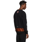 Marcelo Burlon County of Milan Black and Multicolor NBA Edition NY Knicks Mesh Sweatshirt