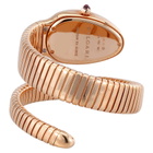 Bvlgari Serpenti Tubogas Black Opaline Dial 18k Pink Gold Quartz Ladies Watch 101815