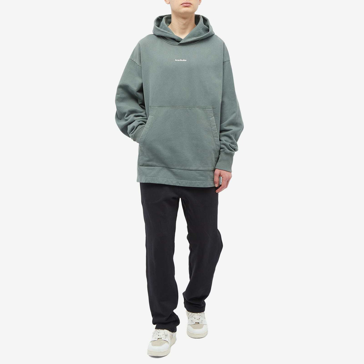 ACNE STUDIOS アクネ　フーディ　cedar green Acne Studios Men's Franklin Stamp Hoody in Cedar Green Acne Studios