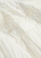 Thierry Colson Veruschka Embroidered Cotton Midi Dress Off White