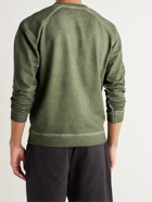 FOLK - Rivet Loopback Cotton-Jersey Sweatshirt - Green - 3