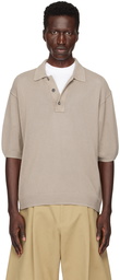 Studio Nicholson Taupe Swing Polo