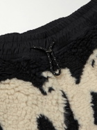 KAPITAL - Fleece -Jacquard Sweatpants - Black