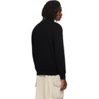 Stone Island Black 5100154 Ribbed Soft Organic Cotton Sweater