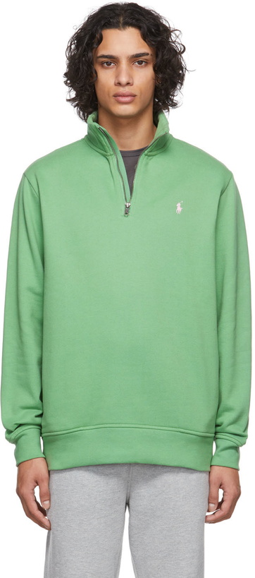 Photo: Polo Ralph Lauren Green Zip-Up Sweatshirt