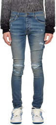 AMIRI Blue MX1 Distressed Jeans