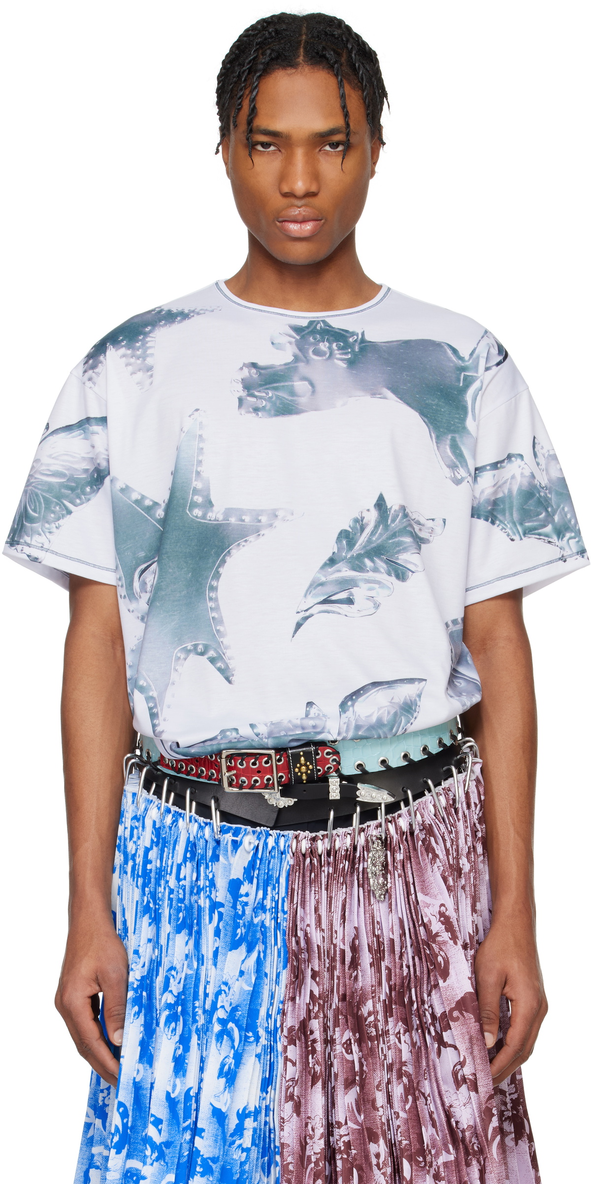 Chopova Lowena Off-White Lady In Love Long Sleeve T-Shirt
