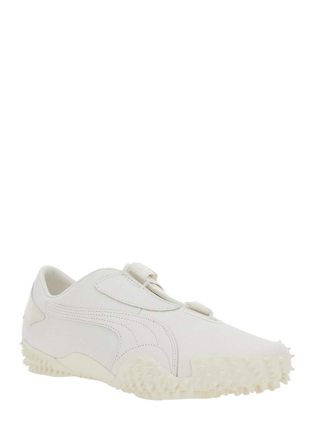Puma mostro White Sneakers With Logo Patch On The Tongue And Studded Sole In Leather Unisex