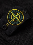 Stone Island - Logo-Appliquéd Wool-Blend Sweater - Black