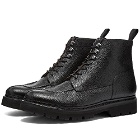 Grenson Men's Jonah Moc Toe Boot in Black
