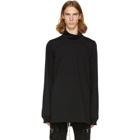 Rick Owens Black Surfer Turtleneck Pullover