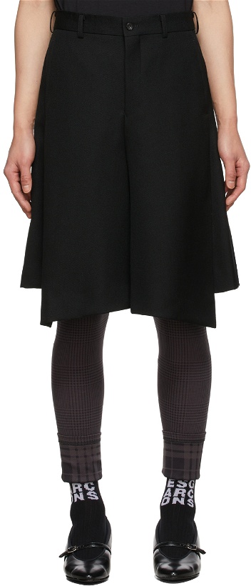 Photo: Comme des Garçons Homme Plus Black Wool Twill Shorts