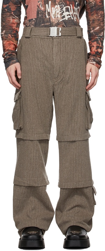 Photo: MISBHV Grey Wool 90's Brad Cargo Trousers