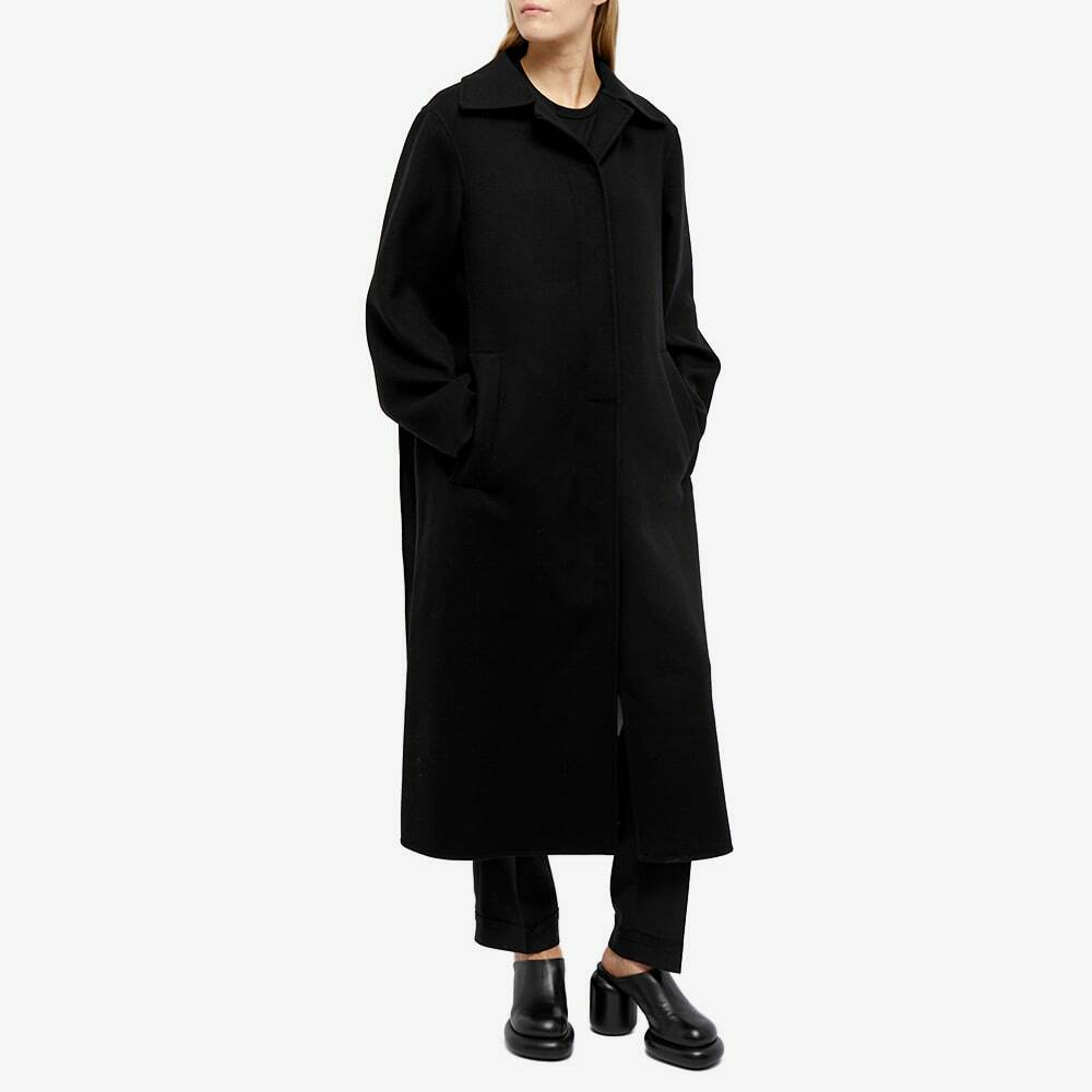 Jil Sander Women's Double Face Wool Coat in Black Jil Sander