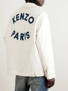KENZO - Appliquéd Cotton-Twill Jacket - White