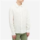 A.P.C. Men's Cassel Linen Shirt in Off White