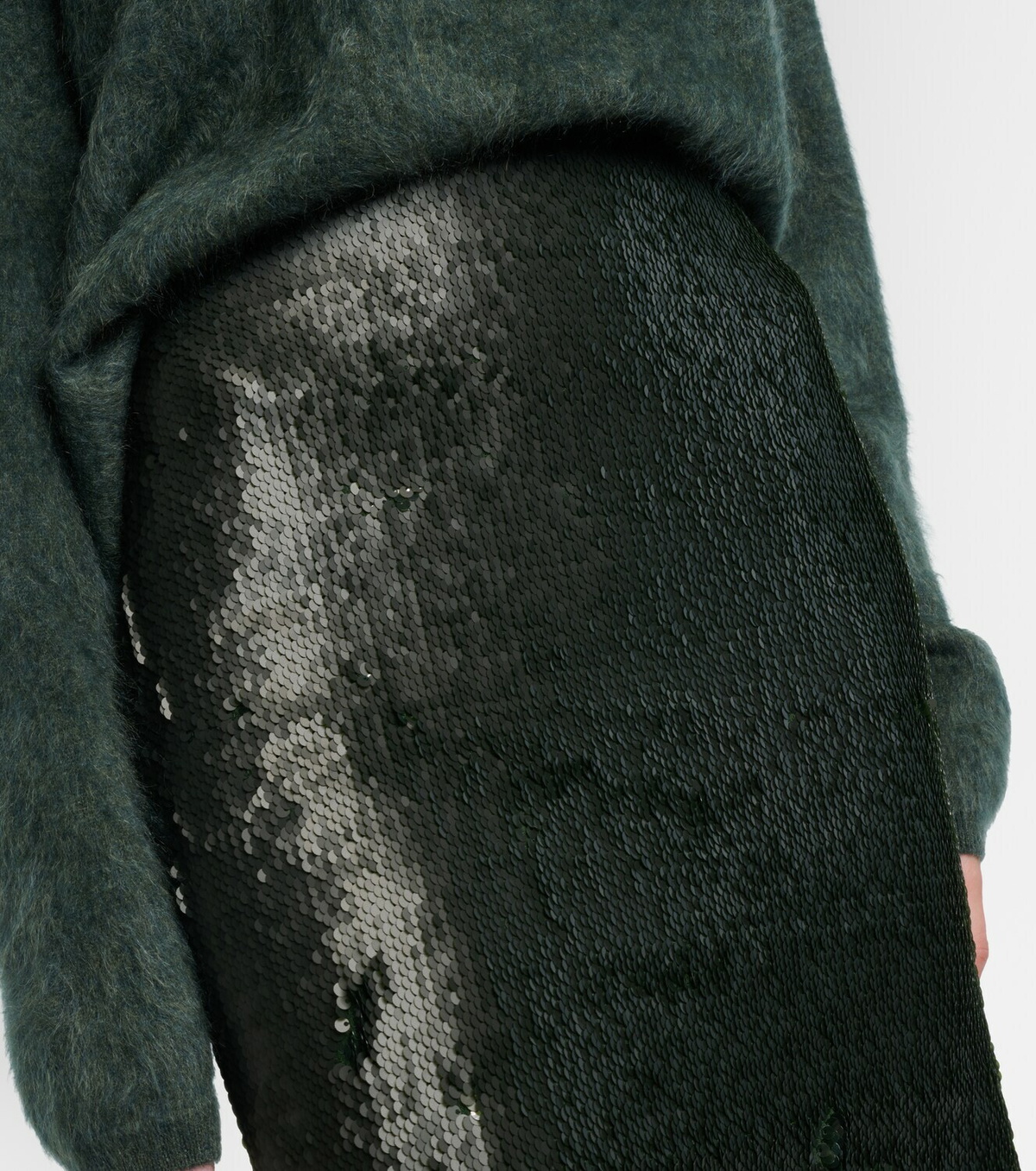 Emilia Wickstead Bethan sequined pencil skirt