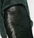 Emilia Wickstead Bethan sequined pencil skirt