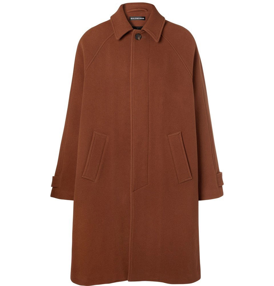 Photo: Balenciaga - Oversized Virgin Wool Coat - Men - Brown