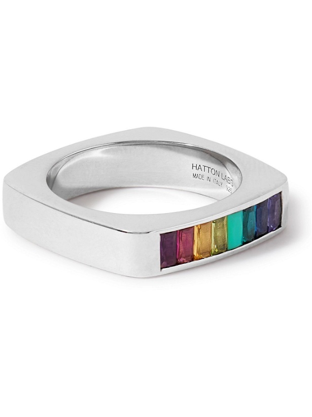 Photo: Hatton Labs - Sterling Silver Crystal Ring - Multi