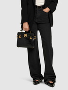 BALMAIN B-buzz 23 Embossed Leather Bag