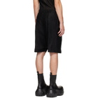 Rick Owens Black Tower Heizer Shorts