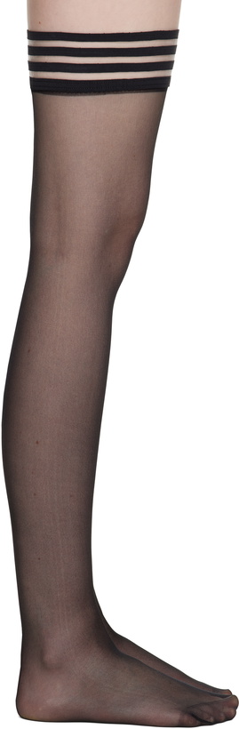 Photo: Swedish Stockings Black Mira Stay Up Socks