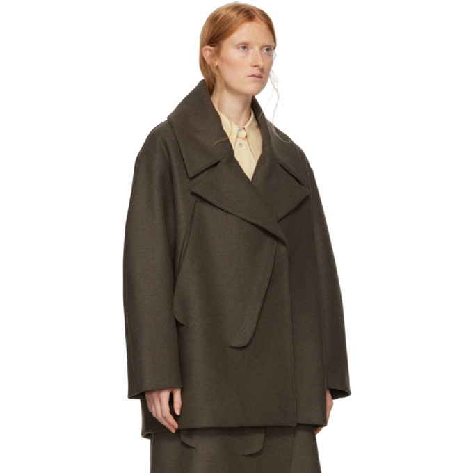 Studio Nicholson Green Oversized Myrio Coat