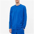 Pangaia Long Sleeve Organic Cotton T-Shirt in Cobalt Blue